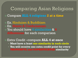 Comparing Asian Religions