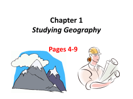 Ch 1 Geography power point notes