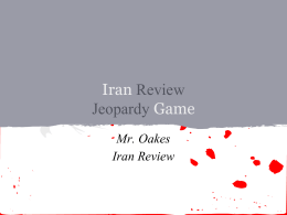 Iran Review #1