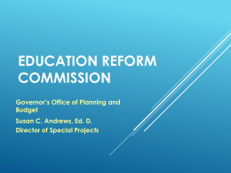 Education reform commission