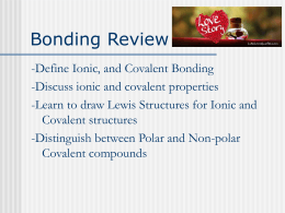 PPT: Bonding Review