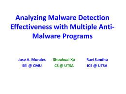 Analyzing Malware Detection Efficiency with