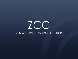 ZCC ZENworks Control Center