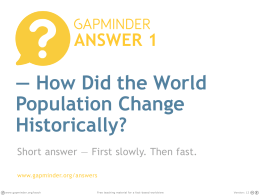 How Did the World Population Change Historically?