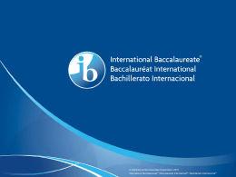 On-screen examination - International Baccalaureate
