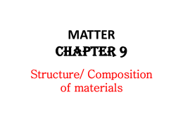 MATTER Chapter 9