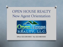 Open House Realty New Agent Orientation