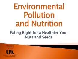 Environmental Pollution and Nutrition