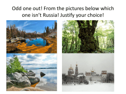 Lesson 2 Physical Features of Russia
