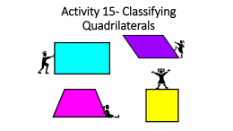 Activity 15- Classifying Quadrilaterals
