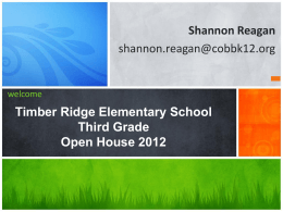 OpenHouse 2012 - Timber Ridge Elementary