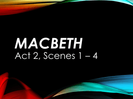ENG2D Macbeth Act 2 PowerPoint
