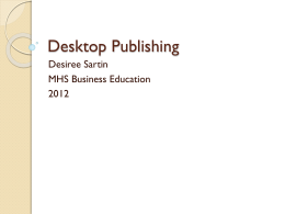 Desktop Publishing - dsartin