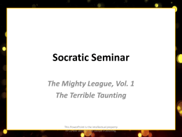 CLICK HERE for Socratic Seminar!