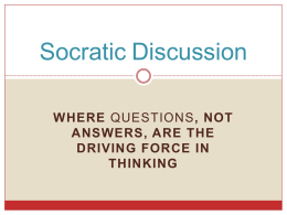 Socratic Powerpoint For Students