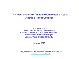 Alaska`s Fiscal Challenge