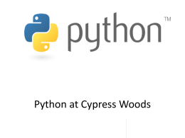 Python at Cypress Woods
