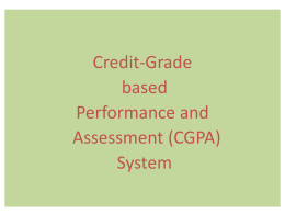 CGPA System : Conversion of Marks into Grade and How to