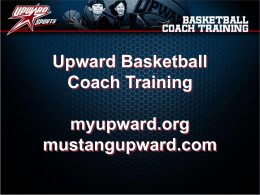 Upward Basketball Coach Training Conference