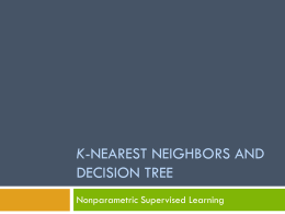 Presentation 3- kNN and Decision Tree