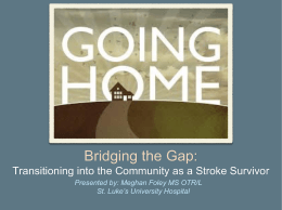 Bridging the Gap - St. Luke`s University Health Network