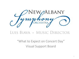 PowerPoint Presentation - New Albany Symphony Orchestra