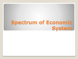 Spectrum of Economic System
