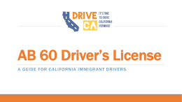 AB 60 Driver*s License - California Immigrant Policy Center
