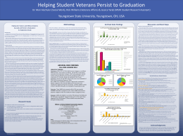Helping Student Veterans Persist to Graduation