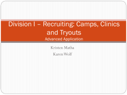 Camps and Clinics