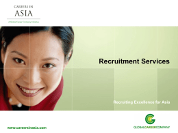 16 www.careersinasia.com Our Services