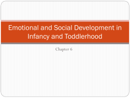 Emotional and Social Development in Infancy