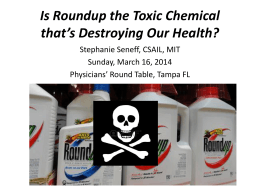Glyphosate: The Elephant in the Room