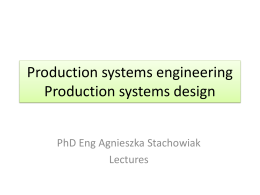 Production systems * design