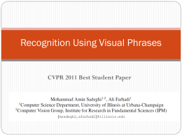 Recognition Using Visual Phrases