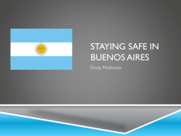 Staying Safe in Buenos Aires