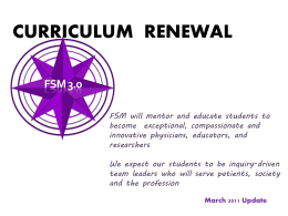 Curriculum renewal - Feinberg School of Medicine