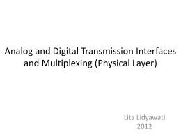 Analog and Digital Transmission Interfaces - SI-35-02