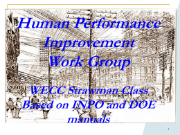 Human Performance Improvement Presentation
