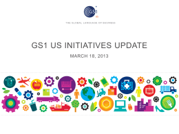GS1 US Industry Engagement Overview