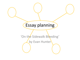 Sidewalk – essay planning PowerPoint