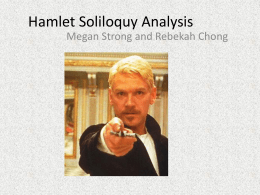 Hamlet Soliloquy Analysis