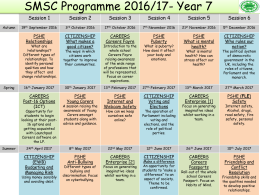 SMSC Programme 2016-2017 - Sedgefield Community College