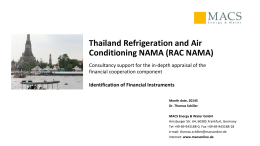 Identification of Financial Instruments Thailand Refrigeration and Air