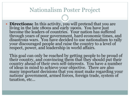Nationalism Poster Project - jeanamirco