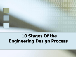 10 Steps of the design process powerpoint
