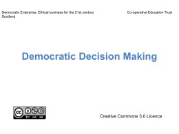 Democratic Decision Making - Co