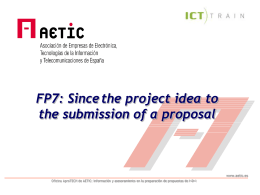 FP7 Frome the idea to the submission