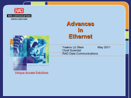 Advances in Ethernet