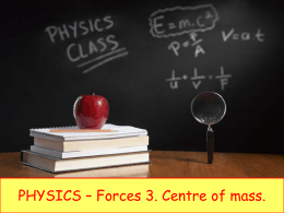 centre of mass - iGCSE Science Courses
